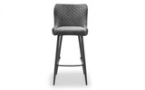 Pair of Luxe Grey Bar Stools