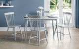 Torino Pair of Lunar Grey Dining Chairs