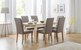 Seville Pair of Linen Dining Chairs