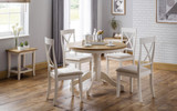 Davenport White Round Dining Table