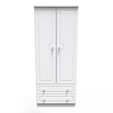 Pembroke White Ash 2 Door 2 Drawer Wardrobe