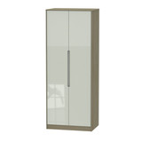 Monaco Kashmir Gloss Darkolino 2 Door Wardrobe