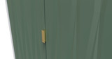 Diamond Labrador Green 2 Door 2 Drawer Wardrobe