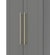 Haworth Tall Plain Wardrobe in Dusk Grey - Welcome Furniture