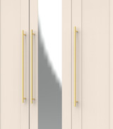 Haworth Tall Triple Mirror Wardrobe in Kashmir Matt