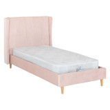 Amelia Pink Velvet Bed (3' Single)