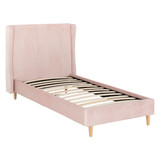 Amelia Pink Velvet Bed (3' Single)