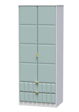 Cube Duck Blue and White 2 Door 2 Drawer Wardrobe Welcome Furniture