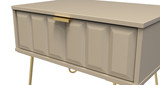 Cube Mushroom 1 Drawer Midi Chest with Gold Hairpin Legs Welcome Furniture