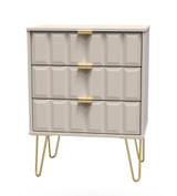 Cube Kashmir 4 Drawer Bed Box with Gold Hairpin Legs Welcome Furniture