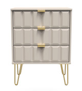 Cube Kashmir 4 Drawer Bed Box with Gold Hairpin Legs Welcome Furniture