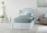 Madrid White End Lift Ottoman Bed