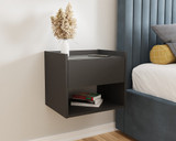 Harmony Anthracite Wall Mounted Pair of Bedside Tables