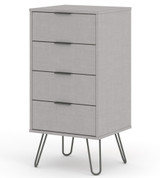 Augusta Grey Narrow 4 Drawer Chest