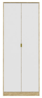 Hong Kong Jigsaw White Bardolino 2 Door Wardrobe Welcome Furniture