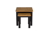 Copenhagen Nest of Tables Black Frame-Oiled Wood