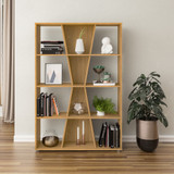 Naples Oak Effect Medium Bookcase