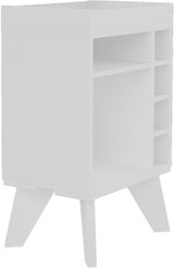 Naples White Mini Bar/Side Table