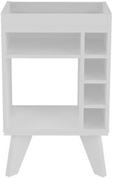 Naples White Mini Bar/Side Table