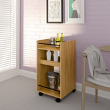 Naples Oak Effect Serving Cart/Side Table