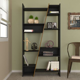 Naples Black Pine Effect Tall Bookcase