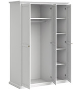 Cannes French Inspired White 3 Door Wardrobe