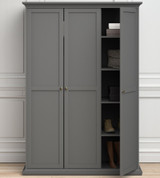 Cannes French Inspired Grey 3 Door Wardrobe