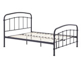 Halston Black Matt Metal Bed Frame (3' Single)