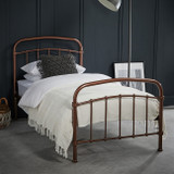 Halston Copper Metal Bed Frame