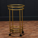 Collins Gold Effect Drinks Trolley