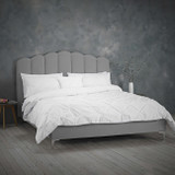 Willow Silver Velvet Bed Frame