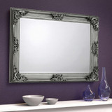 Rococo Pewter Wall Mirror