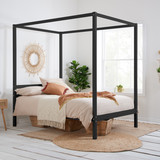 Mercia Black Four Poster Bed Frame