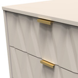 Diamond Kashmir 3 Drawer Midi Chest with Gold Hairpin Legs