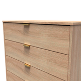 Linear Bardolino 4 Drawer Chest with Gold Hairpin Legs