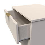 Linear Kashmir 2 Drawer Bedside Cabinet with Hairpin Legs