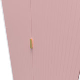 Linear Kobe Pink and White 2 Door 2 Drawer Wardrobe