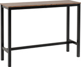 Athens Acacia and Black Breakfast Bar Set