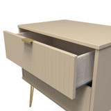 Linear Mushroom 2 Drawer Midi Chest with Gold Hairpin Legs