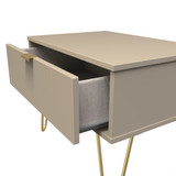 Linear Mushroom 1 Drawer Midi Chest with Gold Hairpin Legs