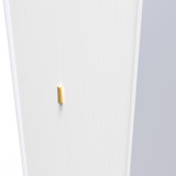 Linear White 2 Door Wardrobe