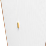 Linear White and Bardolino 2 Door 2 Drawer Wardrobe