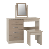 Nevada Oyster and Oak Dressing Table Set 