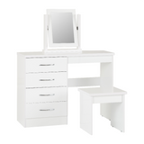 Nevada White Dressing Table Set