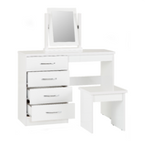 Nevada White Dressing Table Set