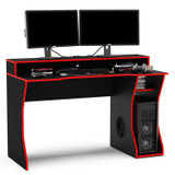 Enzo Black and Red Gaming Computer Desk 