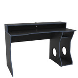 Enzo Black and Blue Gaming Computer Desk