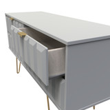 Cube Shadow Matt 4 Drawer Bed Box with Gold Hairpin Legs