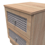 Rattan Bardolino 2 Drawer Bedside Cabinet