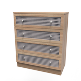 Rattan Bardolino 4 Drawer Chest